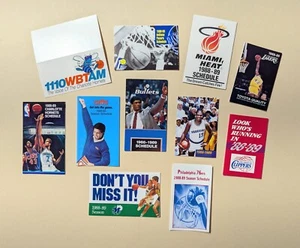 One (1) Lot of 11 Different - 1988-89 NBA Basketball Pocket Schedules 🏀🏀 - Picture 1 of 2