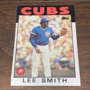 Lee Smith Chicago Cubs 1986 5x7 Topps MLB Baseball Jumbo Oversized Player Card - Picture 1 of 2