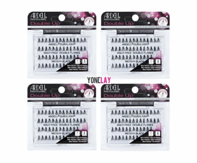 Lot 4 - ARDELL Eyelashes Individual Flare Lashes Knot Free Double Flares Medium - Image 1 of 2