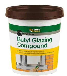 EVERBUILD 102 BUTYL GLAZING COMPOUND BROWN 2 KG - Picture 1 of 1