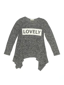 Soprano Girls Gray Long Sleeve Top Small kids - Picture 1 of 2