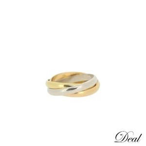 Anillo Cartier Trinidad Oro Tres Colores #5US - Imagen 1 de 3