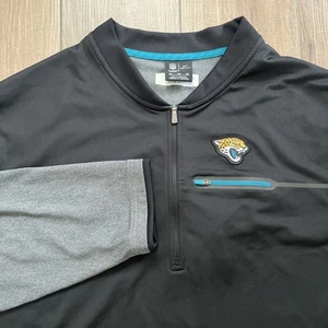 Jacksonville Jaguars Coaches Jacket 1/4 Zip Nike Field Lightweight Pullover 4XL - Picture 1 of 15