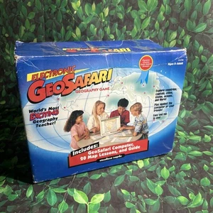 National Geographic Geosafari Electronic Learning Game Boxed With 10 Card Tested - Picture 1 of 15