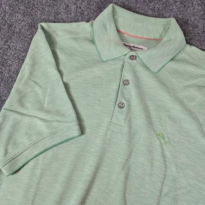 Tommy Bahama IslandZone Polo Shirt Moisture Wicking Short Sleeve Green M - Picture 1 of 11