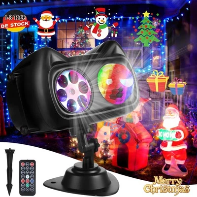 Weihnachten Licht Projektor LED Laser Outdoor Landschaft Xmas Garten Lampe IP65 - Bild 1 von 4