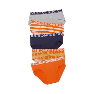 Bonds Boys Brief 5 Pack Underwear Briefs Multi S2w Print - Picture 1 of 4