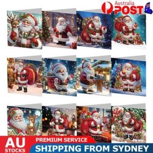 Diamond Painting Greeting Cards DIY Diamond Art Christmas Cards (Santa 12pcs) - Picture 1 of 7