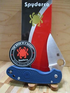 NIB Spyderco USA Para 3 FRN CPM SPY27 Folding Pocket Knife - C223PCBL - Picture 1 of 14