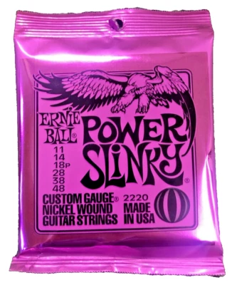 Ernie Ball Muta Set da 6 Corde per Chitarra Elettrica 11 - 48  2220 Power Slinky - Imagen 1 de 4