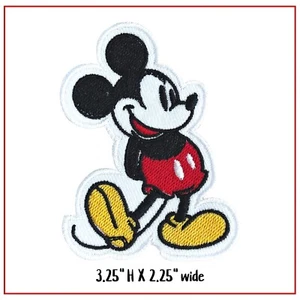 Parche bordado de hierro de Mickey Mouse, apliques de personajes de dibujos animados gratis g - Imagen 1 de 4