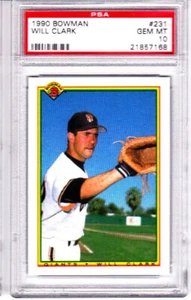 1990 Bowman Will Clark PSA 10 GEM MT #231 - Bild 1 von 1