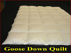 100% COTTON COVER 80/20 GOOSE DOWN SUPER KING QUILT SPRING/AUTUMN WARMTH SALE