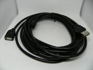 Cable de extensión estándar USB 2.0 de 16 pies 5 metros de largo impresora de señal de ferrita escaneo A - Imagen 1 de 12