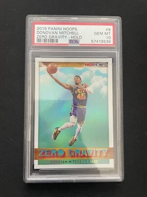 2019 Panini Hoops Donovan Mitchell Zero Gravity Holo PSA 10 GEM-MT POP 2 - Image 1 of 2