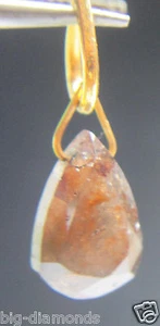 3.69Cts Natural Real Red Pear Shape Diamond Pendant - Picture 1 of 4