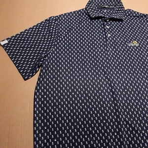 Men's XL RALPH LAUREN RLX Golf Shirt Wicking GALLOWAY NATIONAL Pineapple Print - Picture 1 of 15