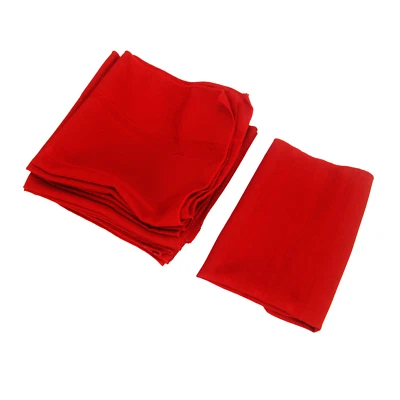 Bardwil постельное белье 17 дюймов квадратный элегантный красный 100% полиэстер набор из 12 обеденных салфеток - Изображение 1 из 4