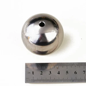 Cuentas espaciadoras redondas de bola de perforación sólida de acero inoxidable 20 mm 25 mm 30 mm 50 mm 60 mm - Imagen 1 de 5