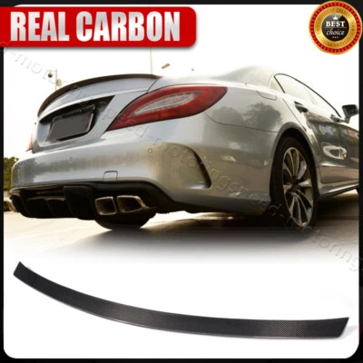 Se adapta a Mercedes-Benz W218 clase CLS CLS63 REAL carbono alerón trasero labio del ala Foto 1 de 4