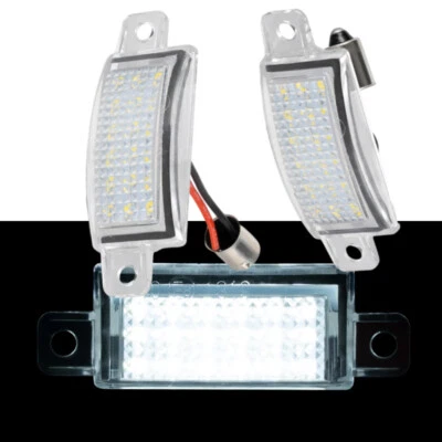 Xenon White LED License Plate Light Clear Cover For VOLVO 745 765 945 965 - Image 1 of 4