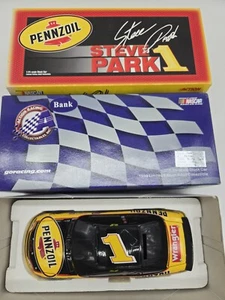 Steve Park #1 1999 Monte Carlo 1:24 BANK Diecast NASCAR Pennzoil Action LTD ED - Picture 1 of 23