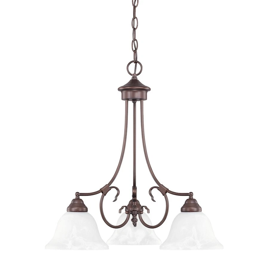 Lámpara de araña HomePlace by Capital Lighting Hometown de 3 luces, bronce - 3224BZ-220 Foto 1 de 1