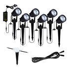 Litecraft Sitka Spike Light LED Kit With Photocell & 5m Cable In Black - 6 Pack 