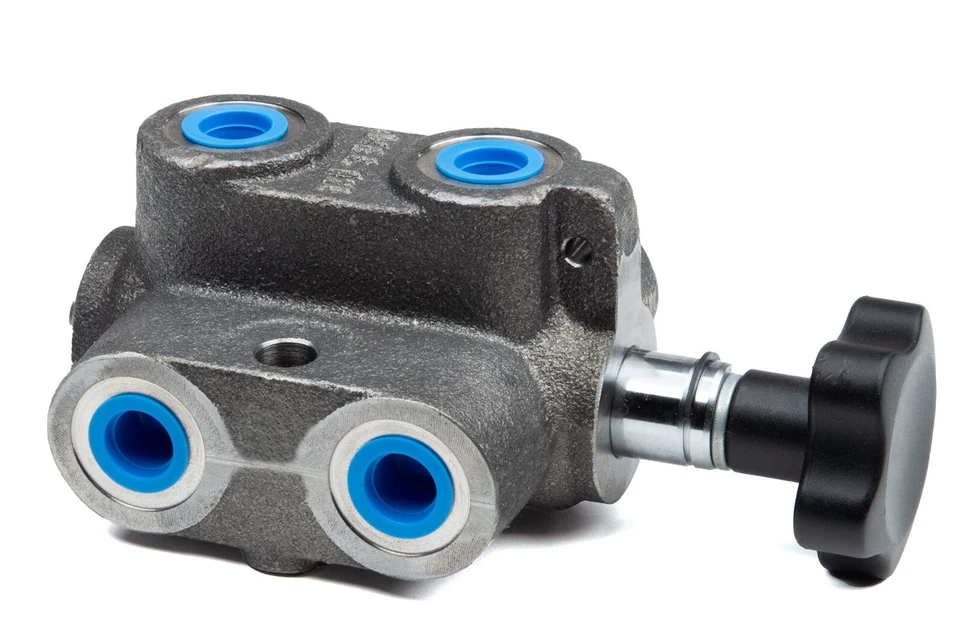 Metro Double Selector Valve, 6 Port, 2 Position, 20 GPM, 1/2 NPT Port Size, Knob - Image 1 of 4