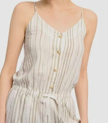 Splendid Women's White Sedona Striped Romper Size S - Image 1 of 2