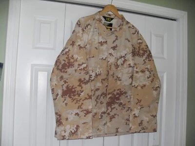 Chaqueta de Caza HQ Issue Marrón Camuflada Con 4 Bolsillos Grandes Talla XXL 3 Colores Desierto Foto 1 de 4