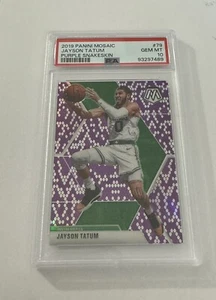 2019-20 Panini Mosaic Jayson Tatum Purple Snakeskin 02/24 PSA 10 SP KOBE Packs - Picture 1 of 2