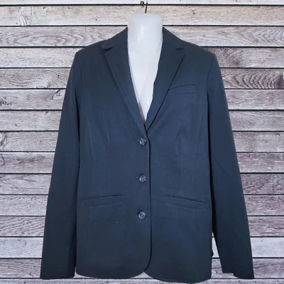 Blazer para mujer Eddie Bauer Business talla 12 elástico forrado negro  Foto 1 de 4