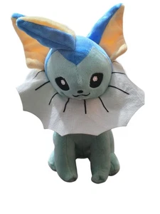 Pokemon Plüschtier Vaporeon 10 Zoll Stofftier Puppe Eevee Evolution mit Saugung EUC - Bild 1 von 19
