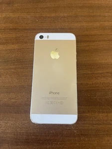 Apple iPhone 5S A1530 Rose Gold Mobile Smart Phone CRACKED SCREEN & PIN LOCKED - Picture 1 of 4