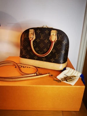 Louis Vuitton Alma BB Monogram Canvas with Vatchetta Leather - Image 1 of 4