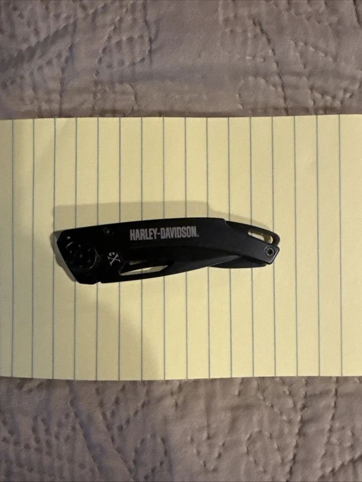 Cuchillo Case Cutlery TecX Harley-Davidson Dinero negro bloqueo de marco de acero inoxidable 52080 Foto 1 de 3