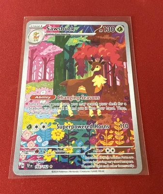 Sawsbuck 166/162 SV05: Temporal Forces Holo - Image 1 of 2