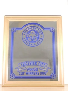 Leicester City Football Club Wall Mirror 1997 Coca Cola Cup Winners 49cm x59cm - Picture 1 of 9