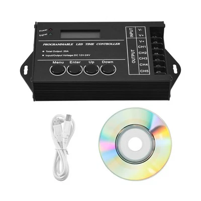Tc420 Time Programmable Rgb Led Controller Dc12V-24V 5 Channel Led Timing 1374 - Image 1 of 4