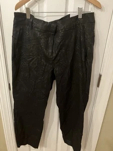 Lane Bryant Allie Ankle Pants Black Snakeskin Women's Size 20 NWT - Picture 1 of 7