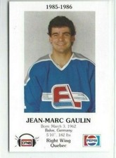1985-86 Fredericton Express (AHL) Jean-Marc Gaulin