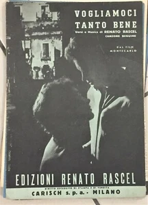 1956 SPARTITO MUSICALE VOGLIAMOCI TANTO BENE RENATO RASCEL FILM MONTECARLO - Picture 1 of 1