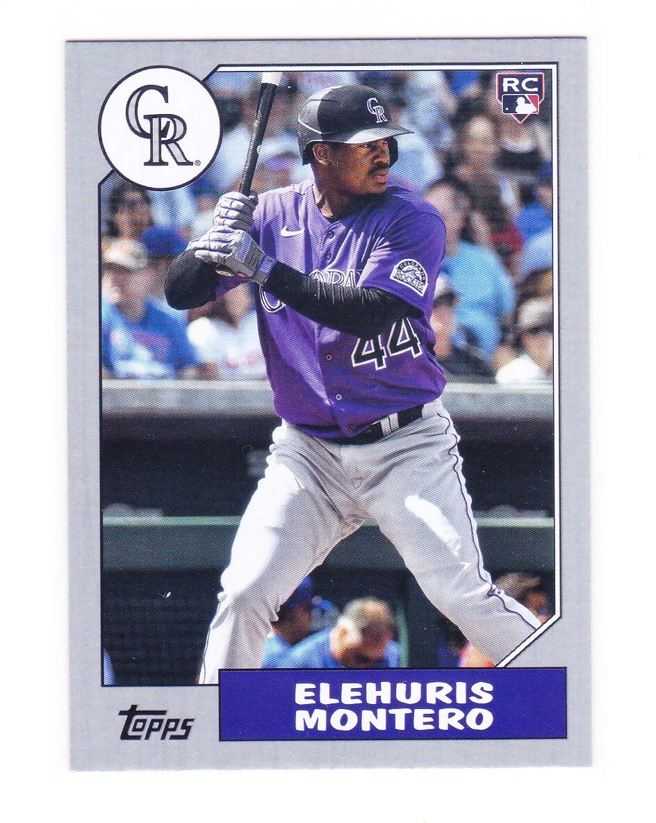 Colorado Rockies Elehuris Montero 2022 Topps Archives Gray RC /99