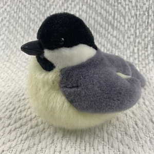 K & M International Audubon Black Capped Chickadee Bird Plush 6" No Sound - Picture 1 of 13