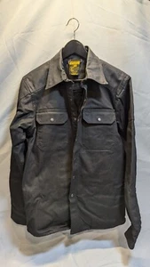 Scorpion Jacket Men Medium Black Covert Wax Riding Dupont Kevlar Denim Shirt - Bild 1 von 14
