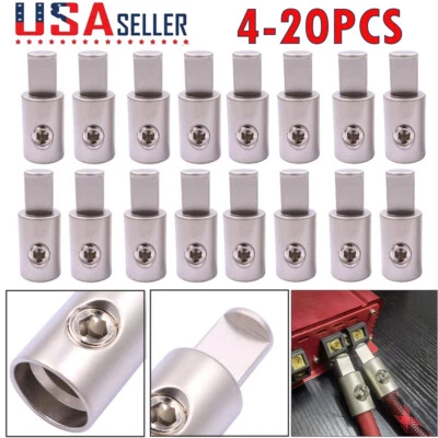 4-20PC 1/0 Gauge To 0 Gauge Car Stereo Audio Amp Power/Ground Input Wire Reducer - Image 1 of 4