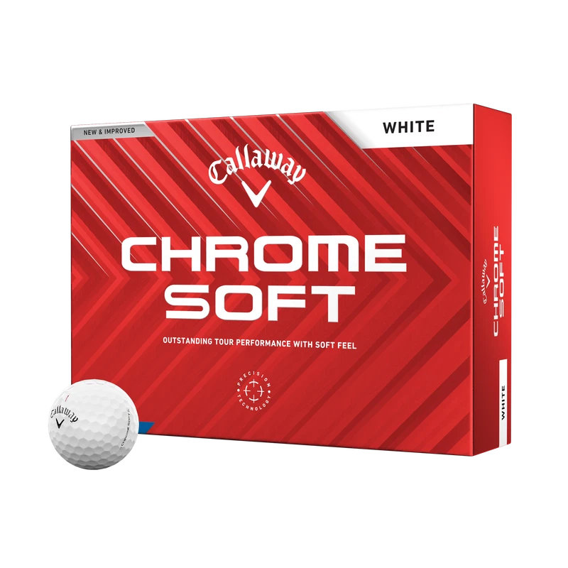 3 DOZEN CALLAWAY CHROME SOFT GOLF BALLS TRIPLE TRACK WHITE TOUR