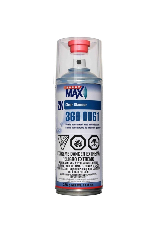SPRAYMAX 2K GLAMOUR HIGH GLOSS CLEAR SPRAY CAN 3680061 AEROSOL SPRAY MAX  - Image 1 of 1