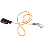 Elastic String Boating Kayak Paddle Safety Rod Leash With Carabiner For Padd Vis